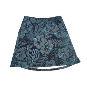 RipSkirt Hawaii Womens Sz S Blue Floral Maui Moonlight Wrap Beach Vacation